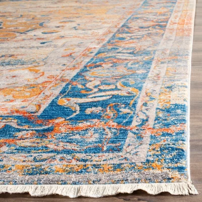 2'2"x14' Runner Medallion Loomed Blue - Safavieh 3 2'2"x14' Runner Medallion Loomed Blue - Safavieh