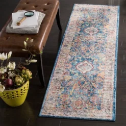 Greenwich Floral Design Loomed Area Rug - Safavieh