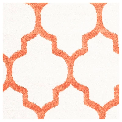 8'X10' Rectangle Outdoor Patio Rug Beige/Orange - Safavieh 5 8'X10' Rectangle Outdoor Patio Rug Beige/Orange - Safavieh - Image 3
