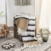 Heidi Throw Blanket - Brown/White - 50" X 70" - Safavieh -Safavieh GUEST 16bd6c98 6450 48bb b6fb 481e39819876