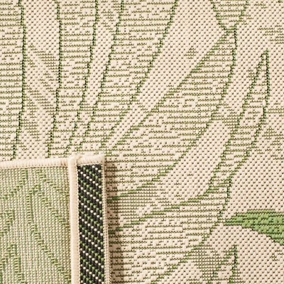 Halton Rectangle 2' X 3'7" Outdoor Patio Rug - Cream / Green - Safavieh 4 Halton Rectangle 2' X 3'7" Outdoor Patio Rug - Cream / Green - Safavieh - Image 2
