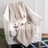 Petal Knit Throw Blanket - Palewisper - 50" X 60" - Safavieh -Safavieh GUEST 2d6dfe3a 8555 41a4 8126 a56521b35a7d