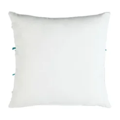 Billi Pillow - Beige/Teal - 20" X 20" - Safavieh -Safavieh GUEST 2efd1460 bba8 4b90 b6cc f52faa9bb229