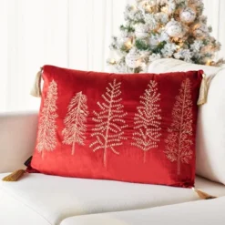 Holiday Tree Pillow - Safavieh 6 Holiday Tree Pillow - Safavieh -Safavieh GUEST 3b3be760 c7bd 4e58 a58a 61ea78ad9aff