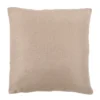 18"x18" Happy Place Square Throw Pillow Taupe/White - Safavieh