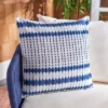 Indoor/Outdoor Kenza Pillow - Navy/White - 18" X 18" - Safavieh