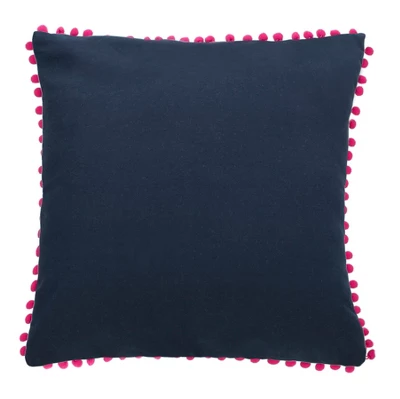 Atalia Pillow - Pink/Cream/Navy - 16" X 16" - Safavieh 4 Atalia Pillow - Pink/Cream/Navy - 16" X 16" - Safavieh - Image 2