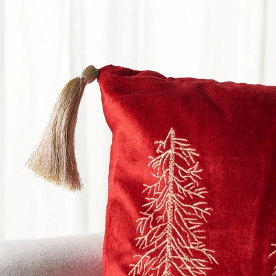 Holiday Tree Pillow - Safavieh 5 Holiday Tree Pillow - Safavieh - Image 3