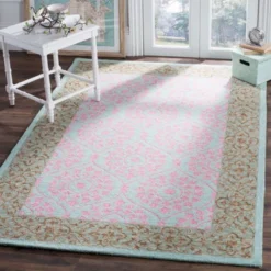 Mina Leaf Hooked Rug - Safavieh -Safavieh GUEST 56c9a0da d048 4ac8 aeba 875587ce9a32
