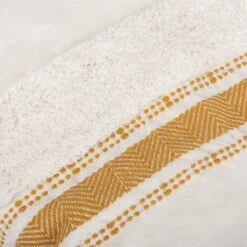 Polli Throw Blanket - Mustard Yellow/Beige - 50" X 60" - Safavieh -Safavieh GUEST 59c145f8 2d2c 4308 9f27 d3ef7ef2b6cf