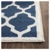 5'X8' Rectangle Outdoor Patio Rug Navy/Beige - Safavieh -Safavieh GUEST 658c7039 df8c 4360 a899 cba7abc04c91