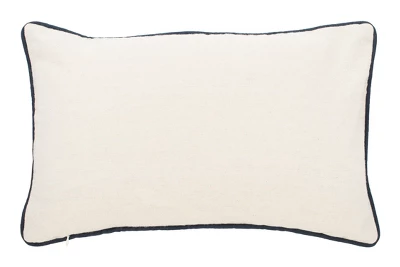 Abena Pillow - Blue/Cream - 12" X 18" - Safavieh 4 Abena Pillow - Blue/Cream - 12" X 18" - Safavieh - Image 2