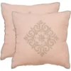 Isola Pillow (Set Of 2) - Petal - 20" X 20" - Safavieh