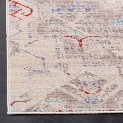 3'x12' Medallion Loomed Runner Light Gray/Ivory - Safavieh 3 3'x12' Medallion Loomed Runner Light Gray/Ivory - Safavieh