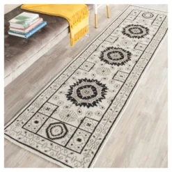 Ivory/Gray Abstract Tufted Runner - (2'3"x8' Runner) - Safavieh -Safavieh GUEST 74cf3e3b 3362 430d 92d6 592401e3a1f4