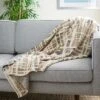 Twila Throw Blanket - Tan/Beige/Gray - 50" X 60" - Safavieh -Safavieh GUEST 798fd4d5 bcd9 48d2 8e62 e4c9cd4a98d2