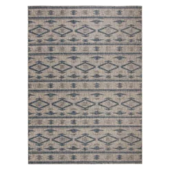 Yarrow Outdoor Rug Navy/Gray - Safavieh -Safavieh GUEST 7c529771 7503 4b41 abb1 64b761605f9b