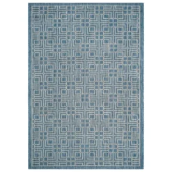 Poissy Outdoor Rug Navy/Gray - Safavieh -Safavieh GUEST 7f547a5c c1a3 4300 afd9 ae114a0b7782