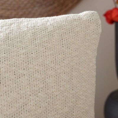 Boo Pillow - Natural/Black - 20"x20'' - Safavieh 5 Boo Pillow - Natural/Black - 20"x20'' - Safavieh - Image 3