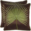 Leste Verte Pillow (Set Of 2) - Green - 22" X 22" - Safavieh