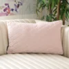 Roselen Pillow - Blush/Gold - 12" X 20" - Safavieh -Safavieh GUEST 8a80ea8b c72f 4213 b916 dc49cd0628e0