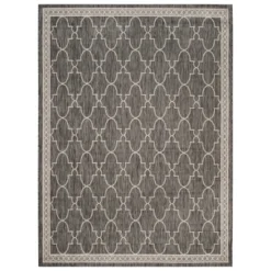 Brielle Outdoor Rug - Black / Beige - Safavieh -Safavieh GUEST 9301f267 6122 405b a0d1 605c703e3638