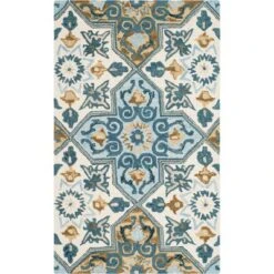 Dayna Medallion Hooked Rug - Safavieh -Safavieh GUEST ade48aa4 c522 40a0 8c91 d40fdb94cf36