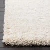 Ivory Solid Shag/Flokati Loomed Runner - (2'x6') - Safavieh