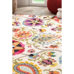 Jasmine Paisley Area Rug - Safavieh -Safavieh GUEST b318b462 316f 426e a1a4 6cec8b27c445