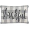 Be Thankful Pillow - Dark Grey/Lightt Grey/Natural - 16"x24'' - Safavieh -Safavieh GUEST b724154f f6a1 4e75 8638 a39ed7cb2b32