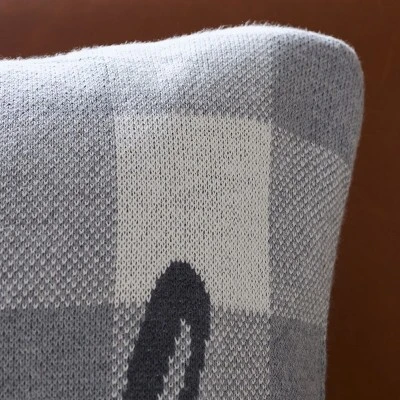 Be Thankful Pillow - Dark Grey/Lightt Grey/Natural - 16"x24'' - Safavieh 5 Be Thankful Pillow - Dark Grey/Lightt Grey/Natural - 16"x24'' - Safavieh - Image 3