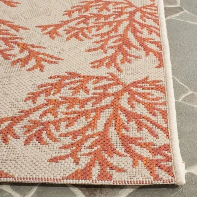 Torcy Outdoor Rug - Beige / Terracotta - Safavieh 4 Torcy Outdoor Rug - Beige / Terracotta - Safavieh - Image 2