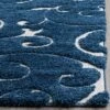 2'3"x4' Swirl Loomed Accent Rug Dark Blue/Cream - Safavieh -Safavieh GUEST ca9bbcb6 51e7 4060 b08b 17c1e1c64cd2