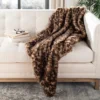Leopard Print Throw Blanket - 50" X 60" - Safavieh -Safavieh GUEST cd6fc8e5 dd67 48d3 aefb 6890a75bd807