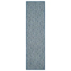 Poissy Outdoor Rug Navy/Gray - Safavieh -Safavieh GUEST d425b51b 1919 4a80 bc5e f58187a4cead