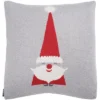 Sugarplum Elf Pillow - Grey/Red - 18"x18" - Safavieh