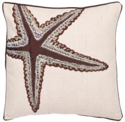 Lucky Star Pillow (Set Of 2) - Ecru - 18" X 18" - Safavieh