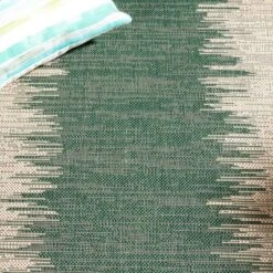 Courtyard Standalone Power Loomed Indoor/Outdoor Area Rug - Dark Green/Beige - 6'7"x9'6" - Safavieh. -Safavieh GUEST ed579887 2631 4204 bfa4 0dd24fae7364