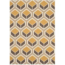 Hampton HAM512 Power Loomed Indoor/Outdoor Area Rug - Safavieh