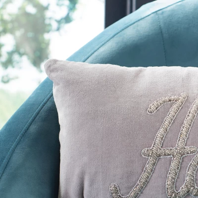 Home Pillow - Grey - 12" X 20" - Safavieh 4 Home Pillow - Grey - 12" X 20" - Safavieh - Image 2