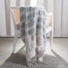 Billi Throw Blanket - Beige/ Teal - 50" X 60" - Safavieh -Safavieh GUEST ffe16746 46eb 4664 9b47 9bceb1a0ffa3